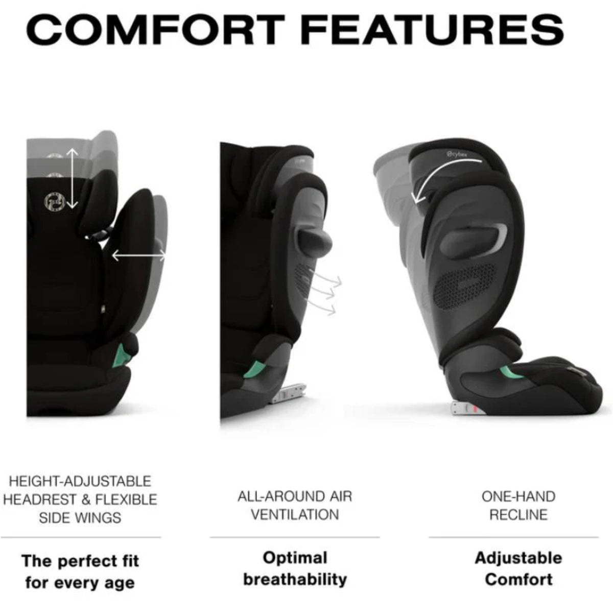 Cybex Solution G2 Folding Travel High-Back Booster - Almond Beige - Enhanced Side Impact Safety